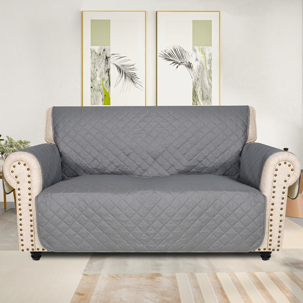 Sofa Slipcover 5-Layer Quilted Thick Sofa Cover Protector Elastic Strap Non-Slip Washable Pet Friendly Universal Fit 3 4 Seater Couch Cover for Living Room - 10 Colors - product image 8