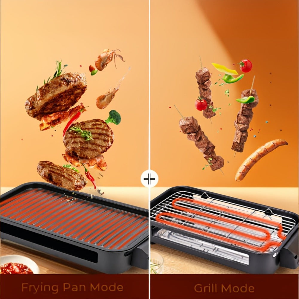 Indoor Electric Smokeless Grill 1500W – Raclette Table Grill with 3 Mini Pans, 16x9" Non-Stick Detachable Plate, Dishwasher Safe, Portable for Home Kitchen - product image 10