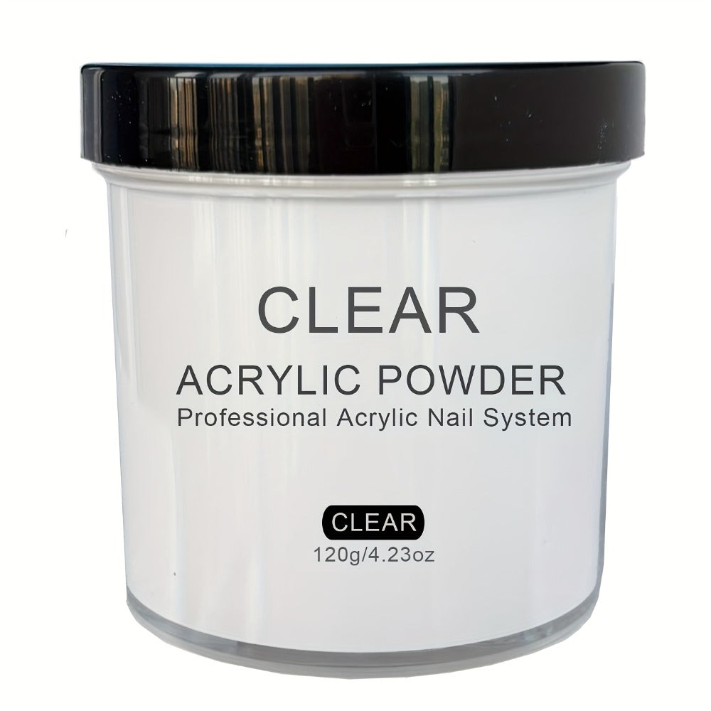 Clear Pink White Acrylic Nail Powder 4oz No Lamp Needed – Polymer Formula for Nail Extensions Sculpting 3D Nail Art Overlays Beginner & Professional System - product image 3