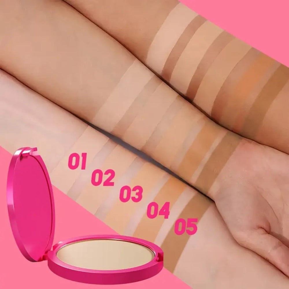 Waterproof Powder Foundation Matte Full Coverage Non-Cakey Formula 0.31oz Compact - Long-Lasting Shine Control for All Skin Types Light to Medium Tone, Everyday Office Outdoor Trav - product image 11