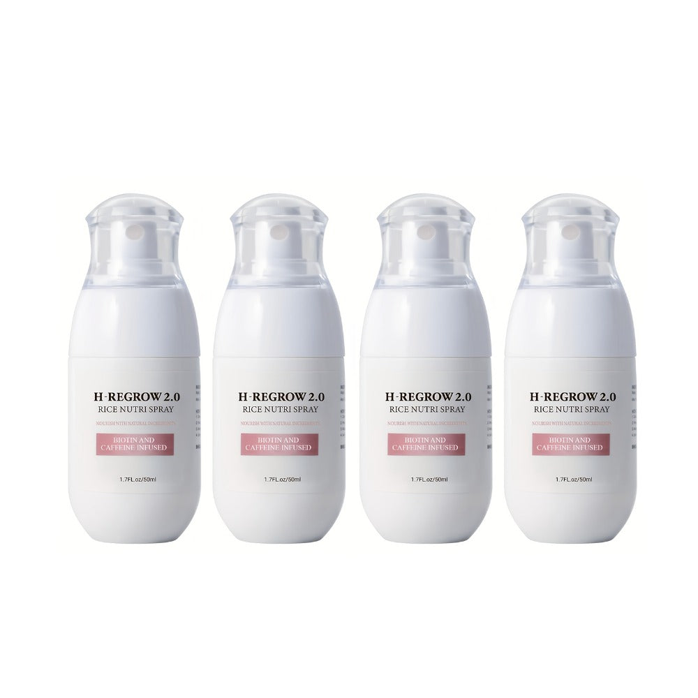 Rice Scalp Spray 4pcs Set — Hydrolyzed Rice Protein & Ginger Root Extract Hair Mist for Scalp Moisturizing, Strengthening & Softening | Lightweight Leave-In | 1.69oz Each - product image 3