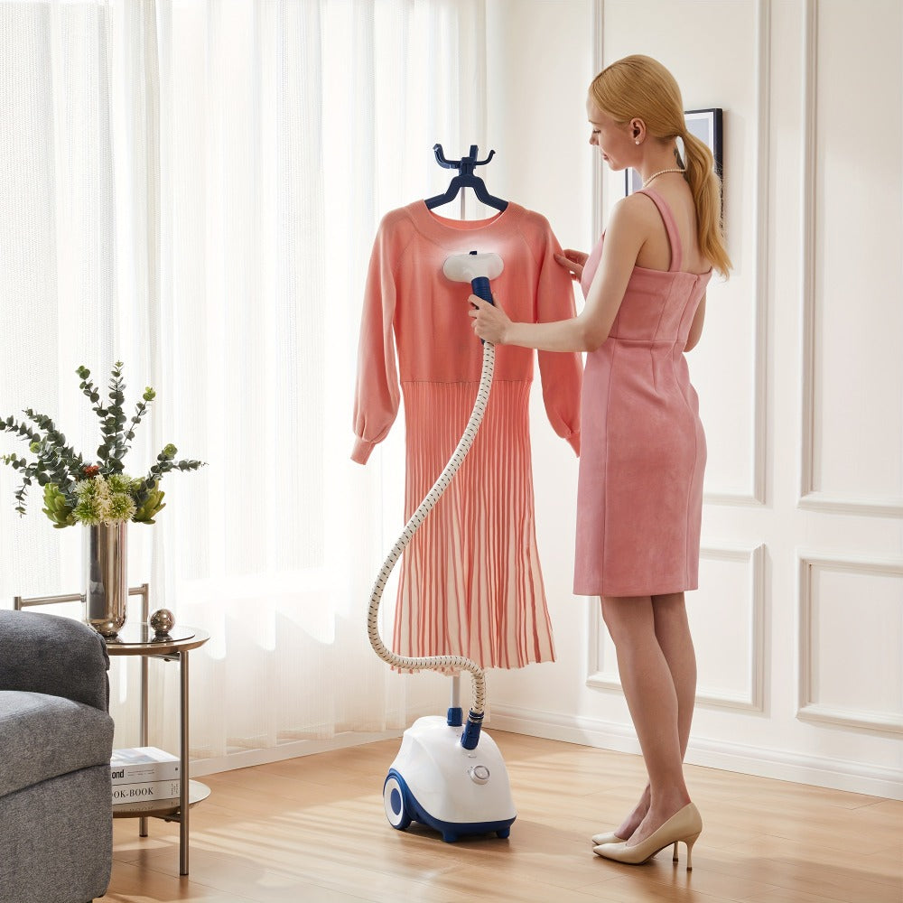 Garment Steamer Hanging Iron Machine 1500W, Vertical Steam Iron with 1.8L Large Water Tank, 60 Min Continuous Steam, 45s Fast Heat-Up, Roll Wheels, Adjustable Handheld Steamer for  - product image 2