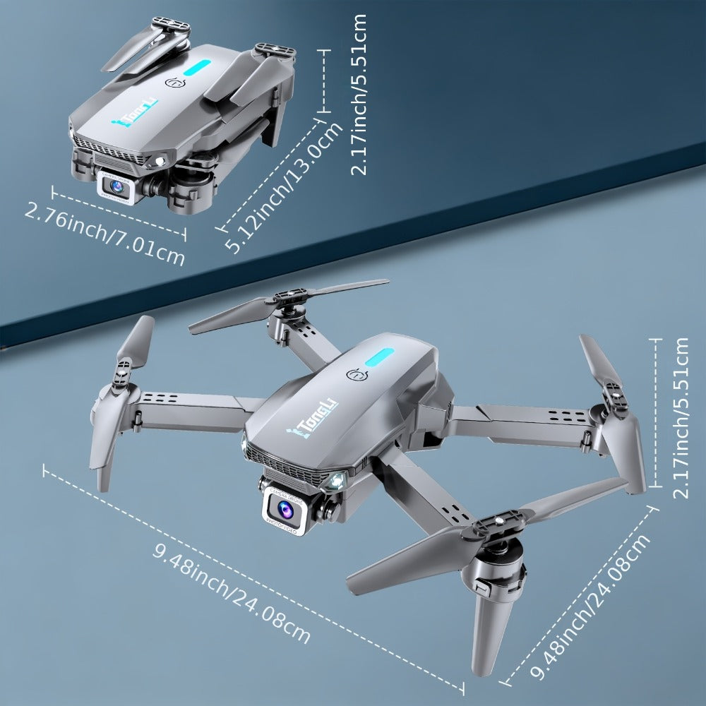 Beginner Vlogging Aerial Photography Quadcopter Gift for Kids Teens Adults | Foldable HD Camera Drone Free Storage Bag USB-C Charging 3D Flips Single or Dual - product image 11