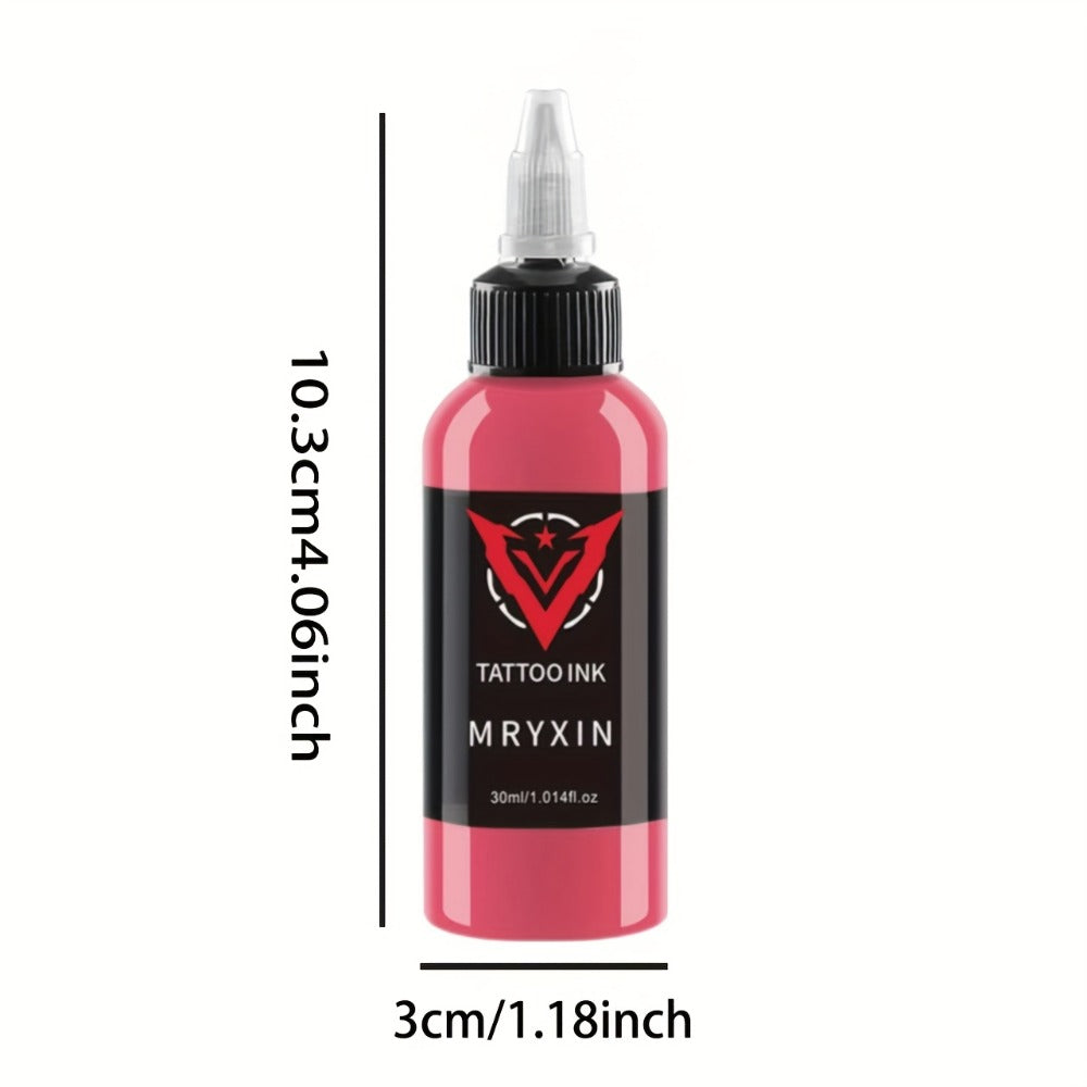 Tattoo Ink Set 14 Colors 1oz Per Bottle Premium Long-Lasting Fragrance-Free Vibrant Pigment Skin-Safe Body Art Ink for Outlining Shading Color Packing Tattoo Artists & Beginners - product image 5