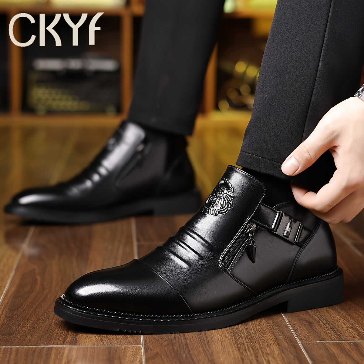 Embossed Casual Men's Ankle Boot - product image 9