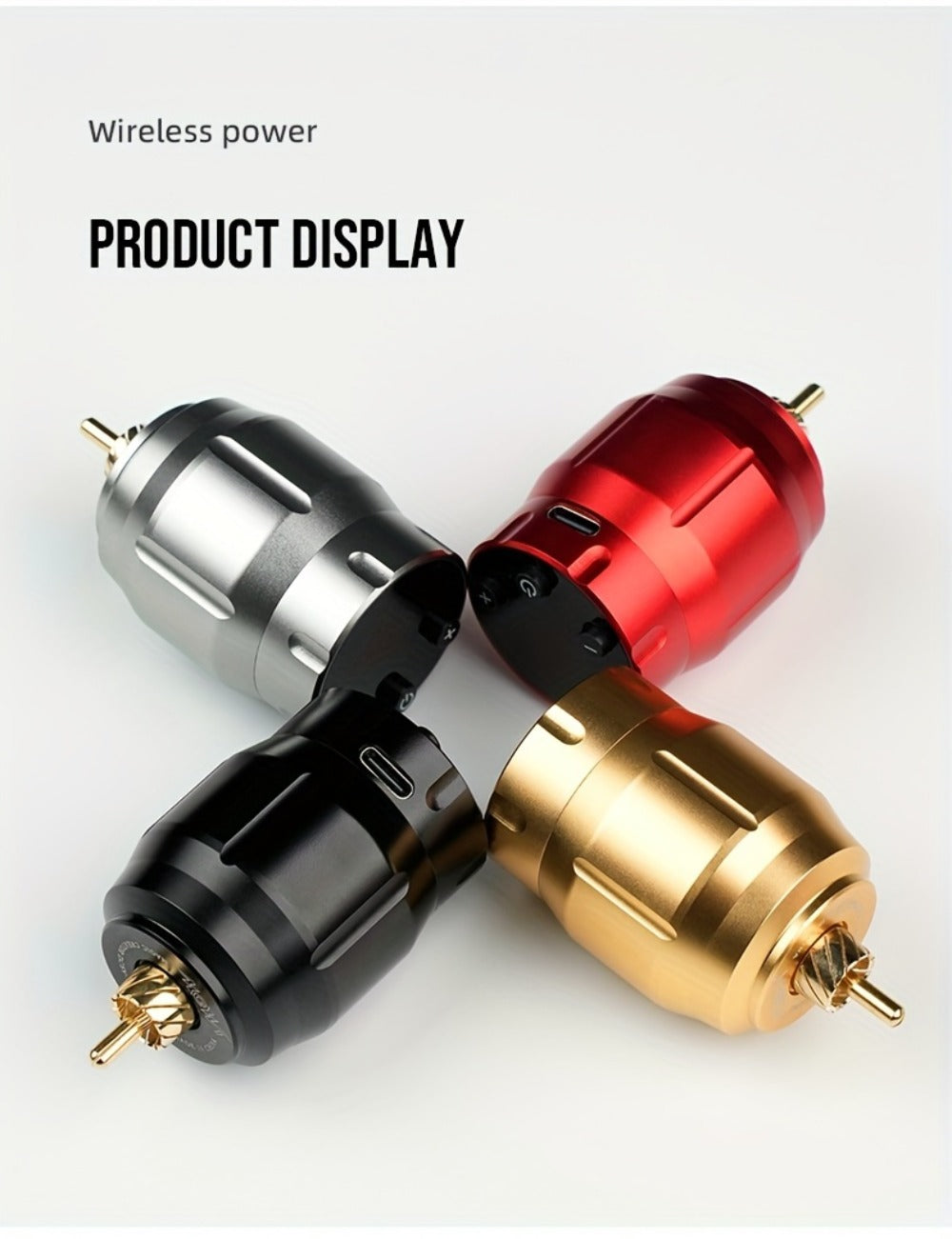 Wireless Tattoo Power Supply Rechargeable — LED Digital Display, RCA Connector, Portable Battery Pack for Rotary Tattoo Machines & PMU Devices, 4 Colors - product image 23