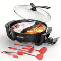 Mandarin Duck Hot Pot Electric – Large Capacity Non-Stick Divided Hot Pot for Steaming, Boiling, Frying & Stewing, Quick Heating, US Plug, Perfect for Family Hot Pot Night - product image 11