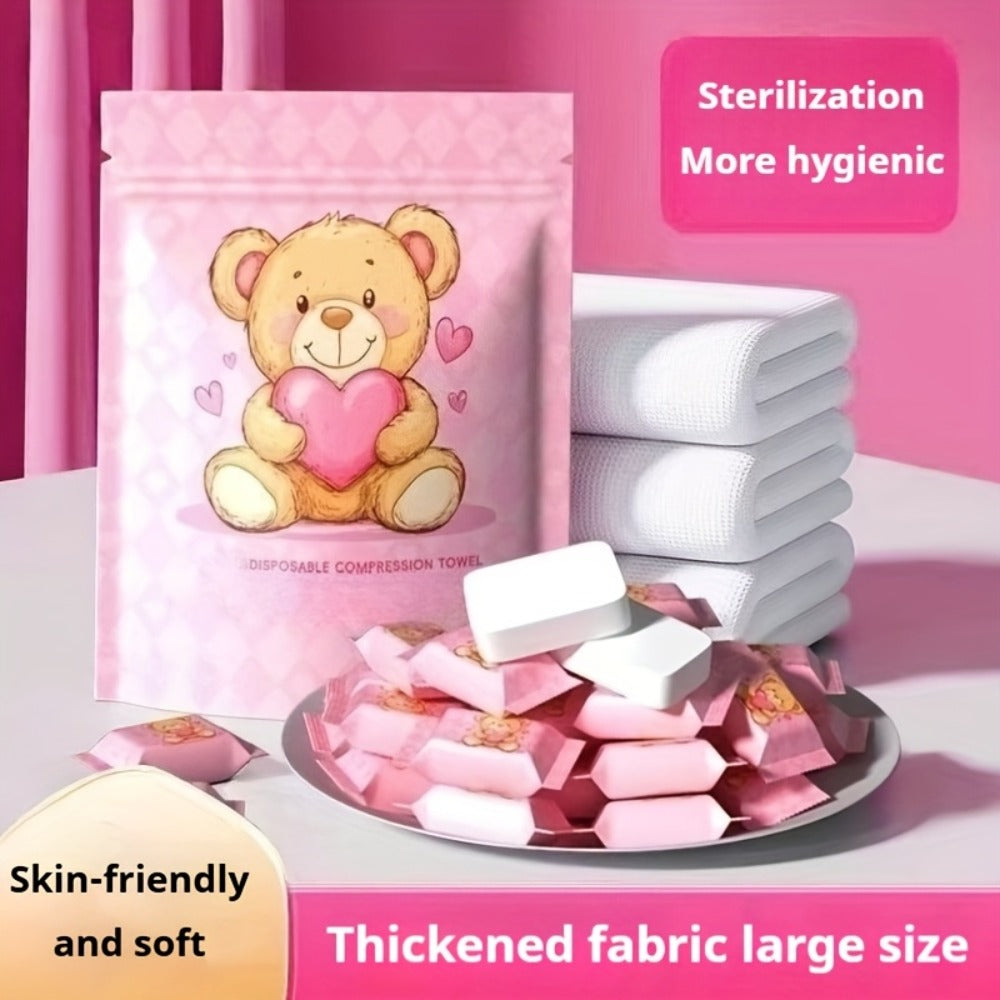 Disposable Face Towels 180 Pcs Soft Thickened Cotton Compressed Cleansing Towel for Women Men All Skin Types Travel Portable Facial Wipes 3 Packs 60 Pcs Each - product image