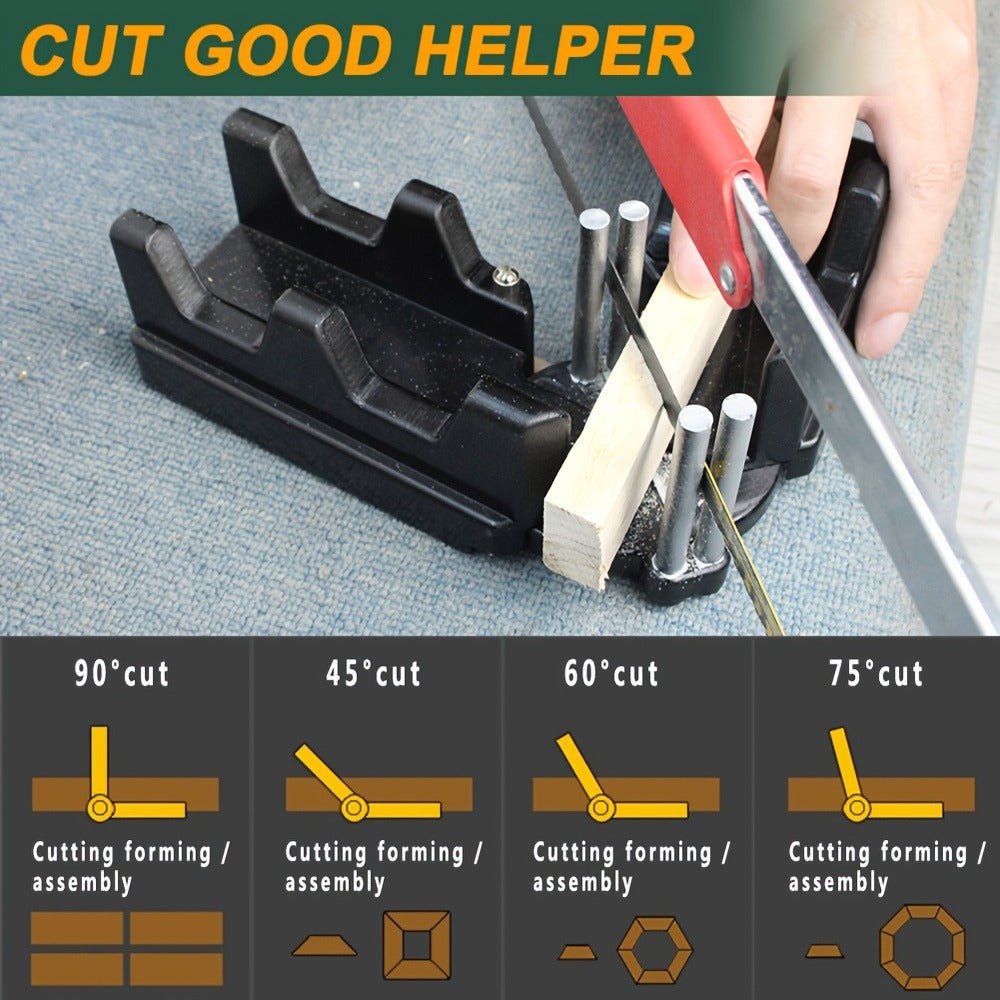 Miter Angle Finder 2-in-1 Measuring & Cutting Tool Manual Precision Protractor Portable Miter Saw Guide for Woodworking Home Improvement No Power Required - product image 15
