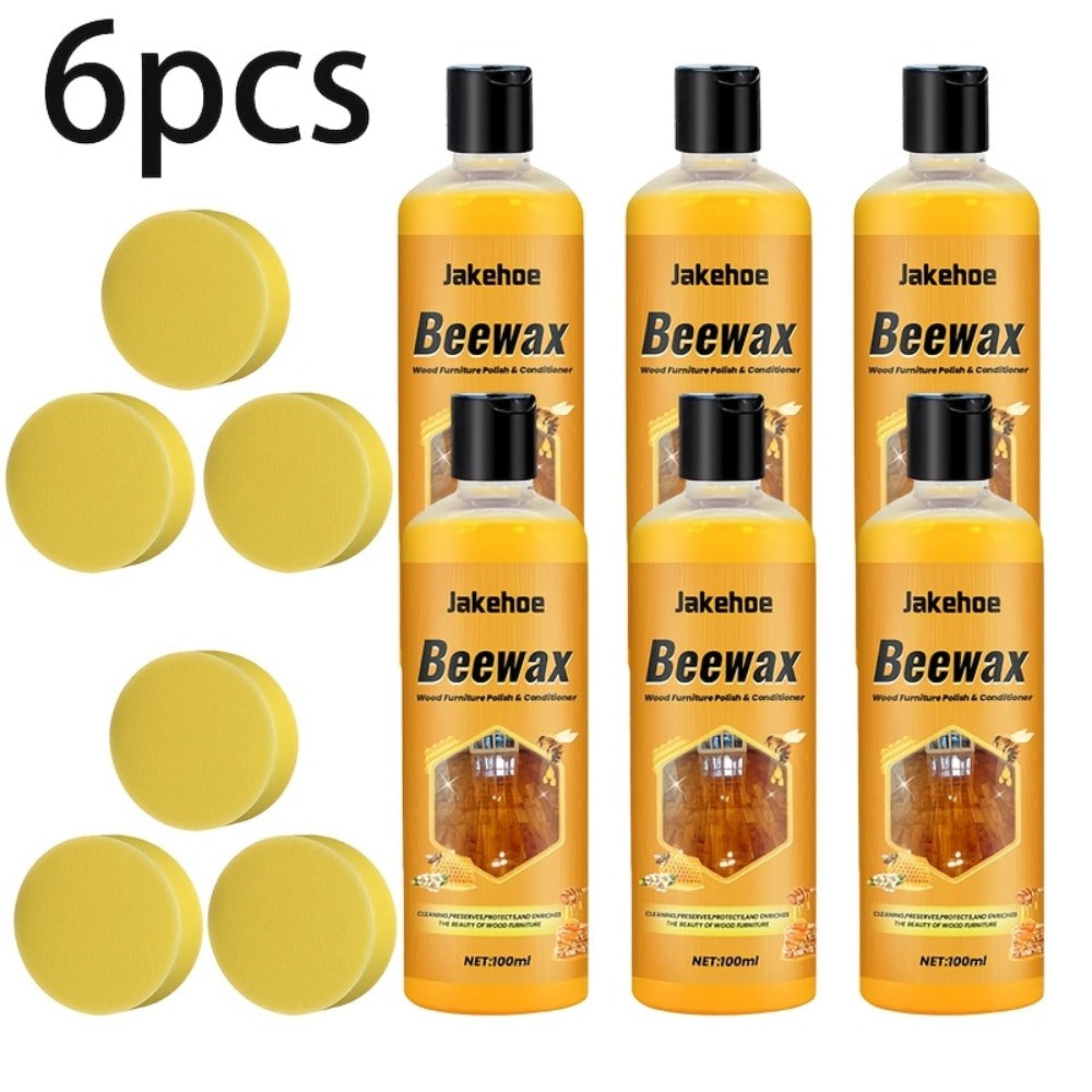 Beeswax Floor Cleaner & Polish - Natural Wood Floor Care Agent with Hydrogen Peroxide, Dust Prevention & Bright Polishing for Hardwood, Laminate & Tile Floors - product image 3