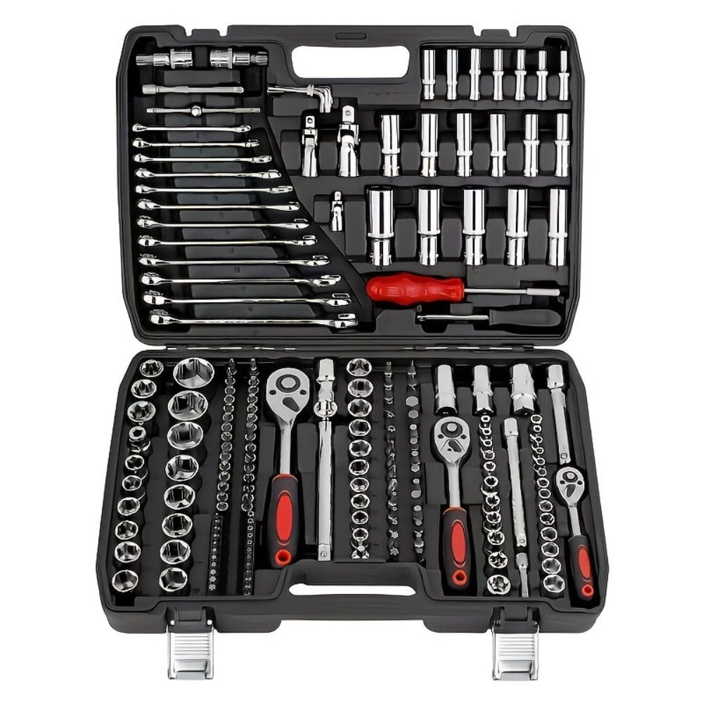 Impact Socket Set 53/54/194/518PCS – 3/8" Drive CR-V Steel | Metric 8-22mm & Imperial 5/16"-3/4" | Complete Socket Kit for Car Repair, DIY & Mechanics | Best Gift for Men - product image 3