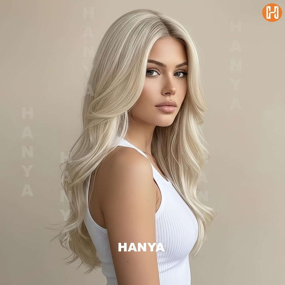 Heat Resistant Synthetic Wig Long 24 Inch 6 Colors Dark Brown Ivory Light Golden for Women Daily Wear Party Holiday Beginner Friendly Natural Look - product image 34