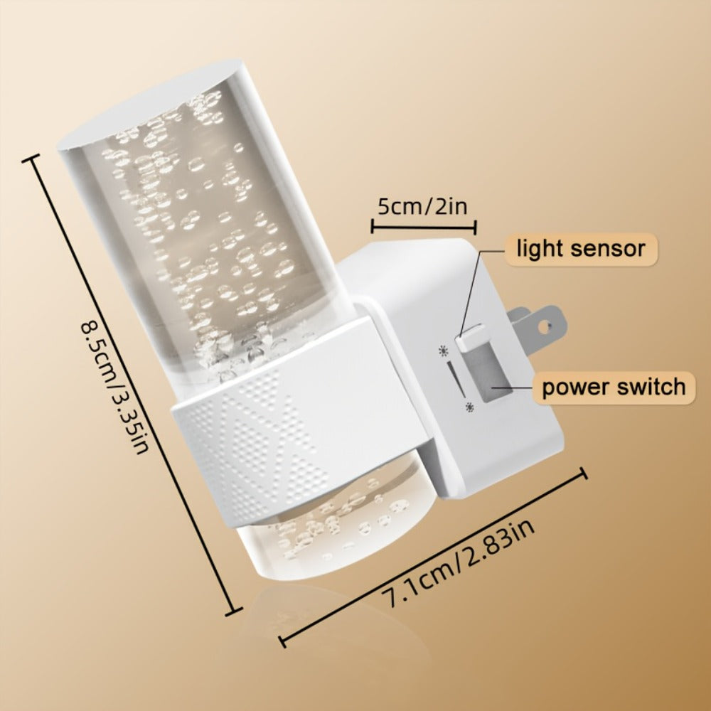 LED Night Light Plug In Wall 2 Pack – 3000K Warm White Dimmable Night Lights with Auto Light Sensor for Hallway Bedroom Bathroom Stairway – Modern Wall Plug Night Light - product image 4