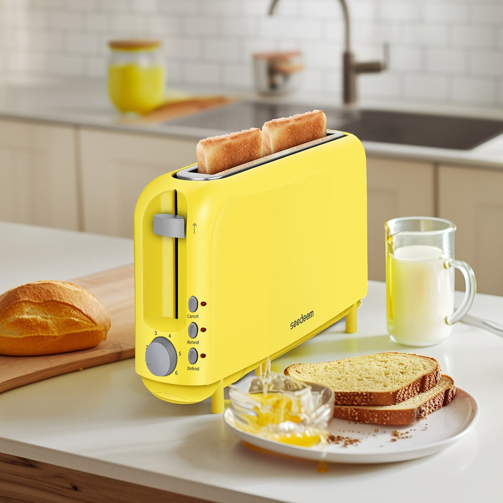 Slim Toaster 2-Slice Long Slot – 1.45" Wide Slot, 6 Shade Settings, Cancel/Reheat/Defrost, 750W, Removable Crumb Tray | 6 Colors - product image 10
