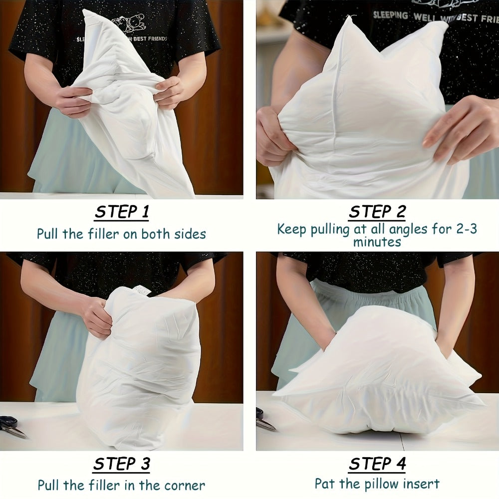 Throw Pillow Inserts Soft Fluffy Hypoallergenic Square Pillow Stuffing Washable Fiber Fill for Sofa Bedroom Living Room 14 16 18 20 22 Inch - product image 6