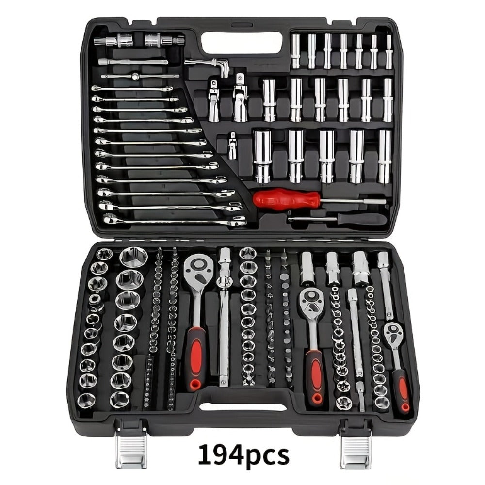 Impact Socket Set 53/54/194/518PCS – 3/8" Drive CR-V Steel | Metric 8-22mm & Imperial 5/16"-3/4" | Complete Socket Kit for Car Repair, DIY & Mechanics | Best Gift for Men - product image 13