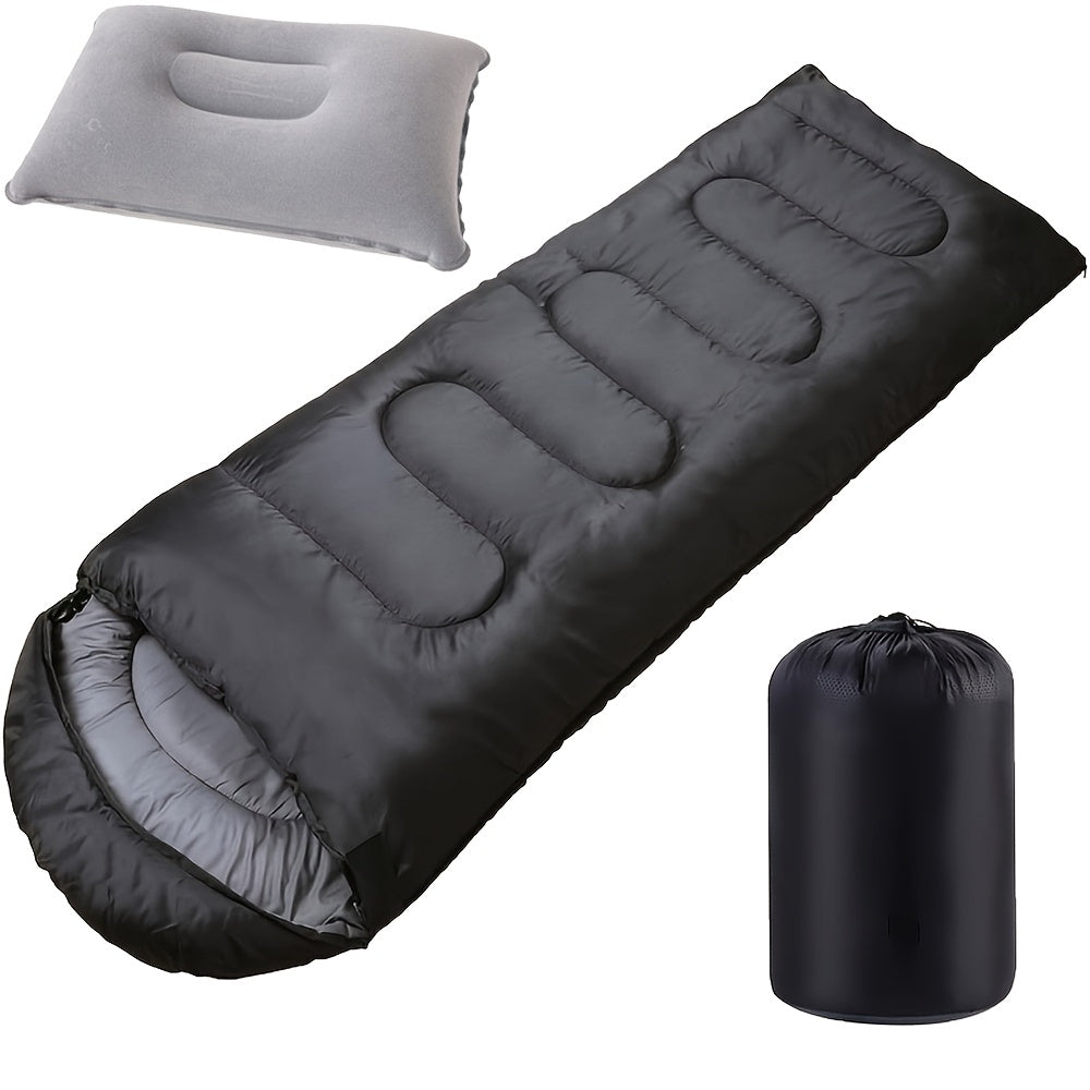 Featherlight Sleeping Bag for Backpacking Camping Hiking – 68°F Warm Weather Rating, Compression Bag Included, Outdoor Travel Hunting Sleep Bag for Adults