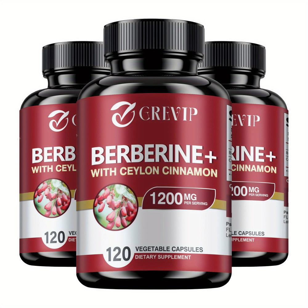 Berberine + Ceylon Cinnamon Supplement 120 Capsules – Support Healthy Cholesterol, Blood Sugar & Heart Health | Berberine HCl Dietary Supplement for Women & Men - product image 7