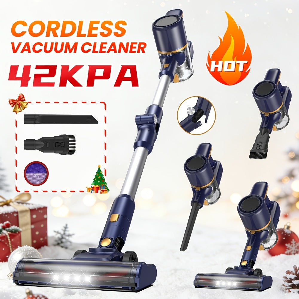 Cordless Vacuum Cleaner for Home – Corded & Cordless 2-in-1, 180° Foldable, LED Brush, High Suction, 40-Min Runtime, 38.58oz Dust Cup for Hardwood Floors, Seniors & Pregnant Women - product image