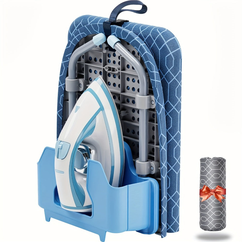 Tabletop Ironing Board Portable with Iron Holder & 2 Heat-Resistant Covers, Compact Small Ironing Board Metal Frame Non-Slip Feet for Home Travel Apartment Dorm, Space-Saving Deskt - product image 3