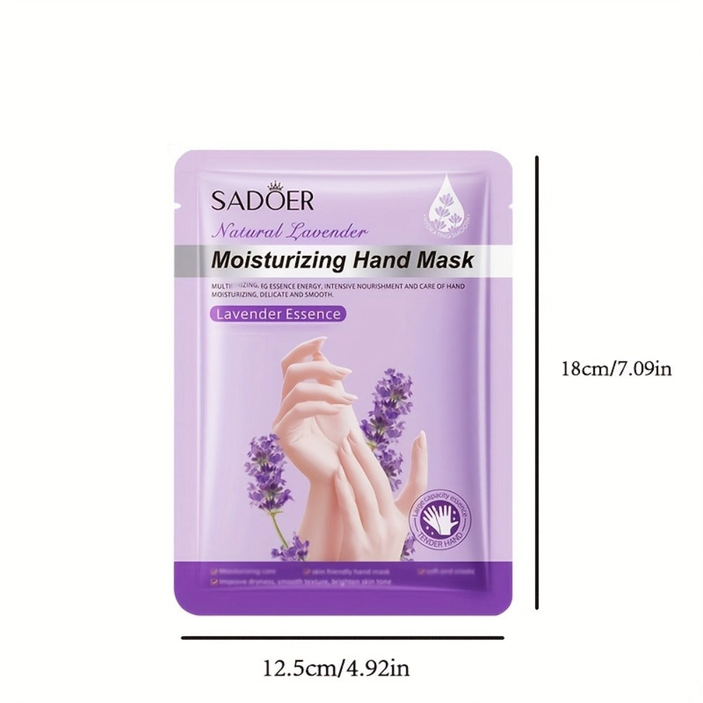 Moisturizing Hand Mask Gloves Glycerin & Lavender 4 & 8 Pairs — Natural Essential Oil Deep Hydrating Hand Spa Treatment, Hypoallergenic Individually Wrapped Hand Care Gift for Wome - product image 6