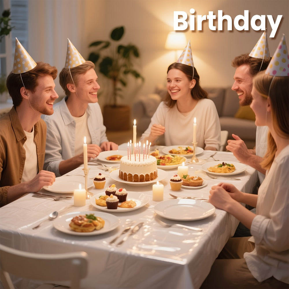 Disposable Plastic Tablecloths 18/36 Pack 54x108 Inch – Leakproof Sturdy White Table Cover for Party Picnic Wedding Birthday Banquet Outdoor Event Decorative Table Cloth Bulk Pack - product image 8