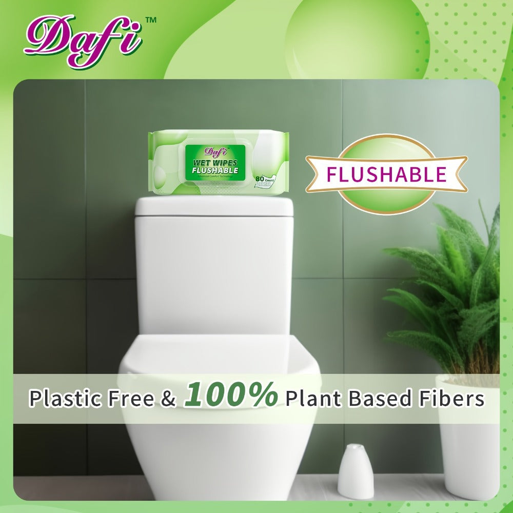 Flushable Wipes for Adults 1200 Count 15 Packs Unscented Toilet Wipes No Alcohol 100% Plant Based Fibers Septic Safe Sewer Safe Wet Wipes Bulk Value Pack for Sensitive Skin Persona - product image 2