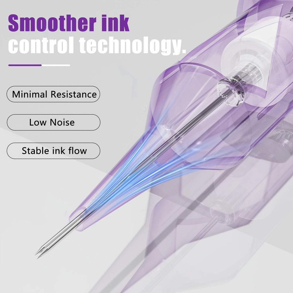 Tattoo Cartridge Needles 50pcs Mixed #12 Lumentip — RL RS RM M1 Stainless Steel, Safety Membrane, Universal Fit for All Tattoo Machines & Pens, Artists & Beginners - product image 8