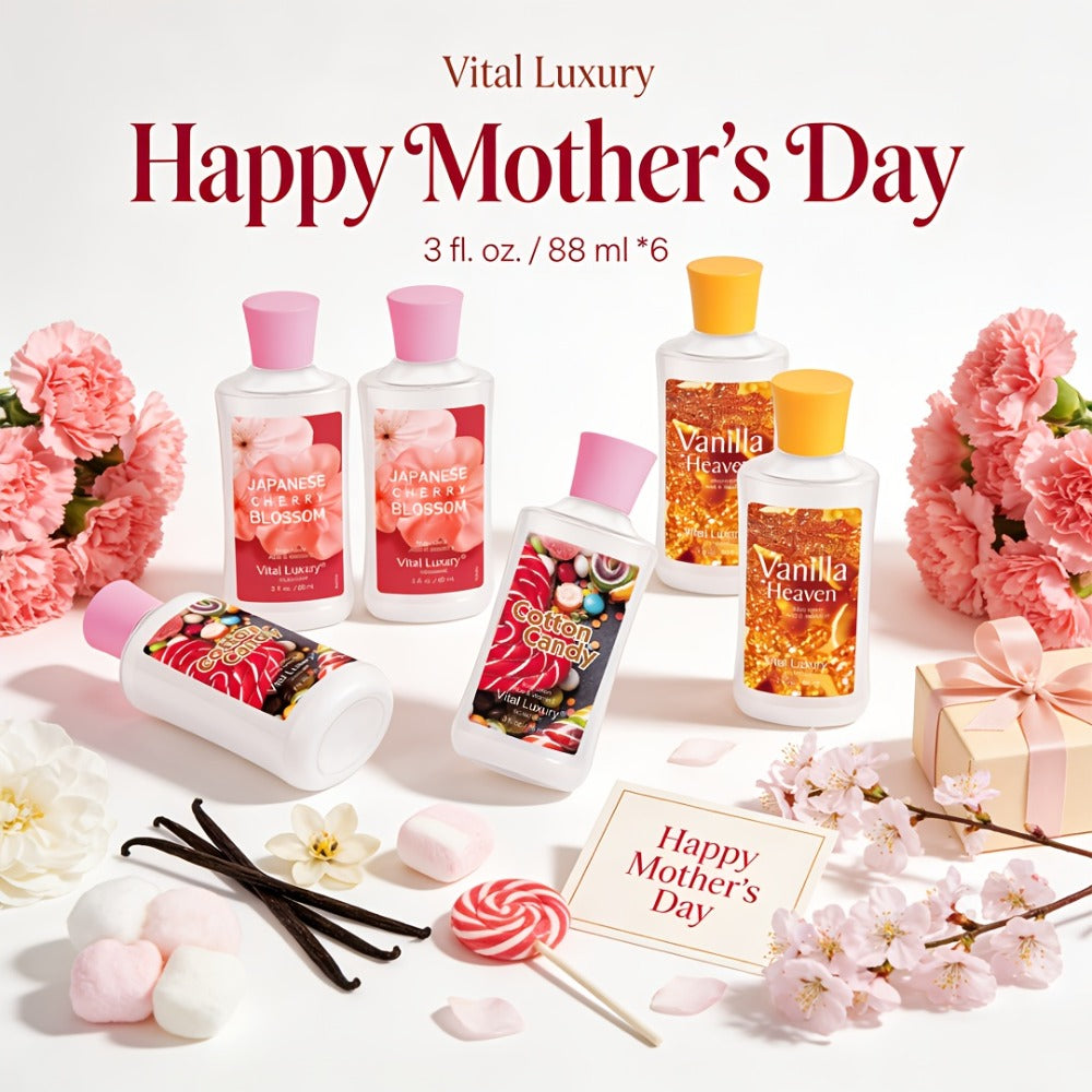Scented Body Lotion & Hand Cream Vitamin C Glycerin Deep Moisturizing - Japanese Cherry Blossom Vanilla Cotton Candy Dry Skin Hydrating Lotion Women Men All Skin Types Gift - product image 2