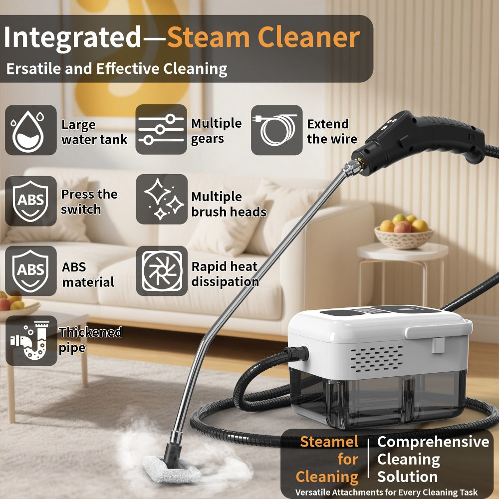 Portable Steam Cleaner High-Temperature High-Pressure Handheld Steamer for Home, Carpet, Tile & Grout Cleaning – 9-Speed Adjustable, 3 Models: Basic, Upgraded & Smart - product image 12
