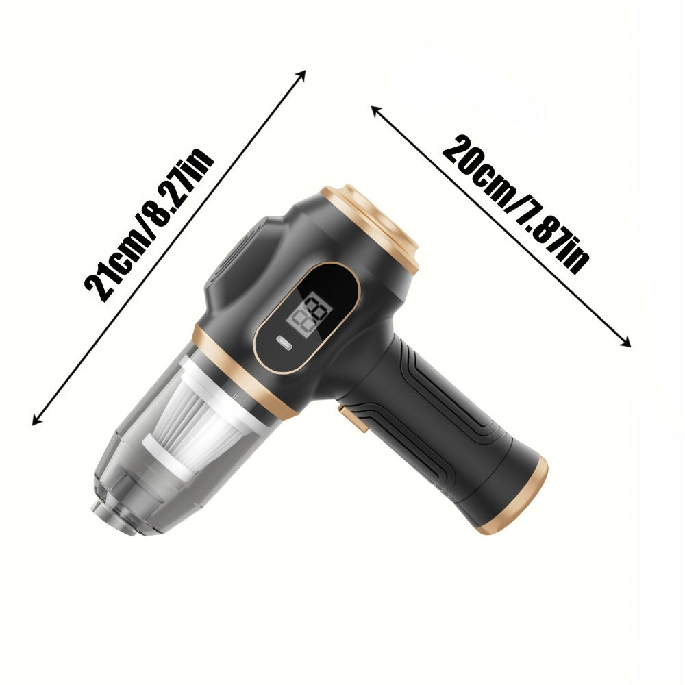 Cordless Handheld Vacuum Cleaner with LCD Display & Multi-Nozzles, 9000Pa Suction 50000RPM HEPA Filter, 2-in-1 Blow & Vacuum for Car Home Office Pet Hair Keyboard Sofa - product image 4