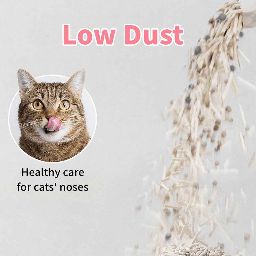 All For Paws White Blossom Yucca Enhanced Formula, Low Dust Rapid Clumping Odor Control, Natural Plant-Based Cat Litter, 6 Pack | Tofu Cat Litter 5-in-1 - product image 3