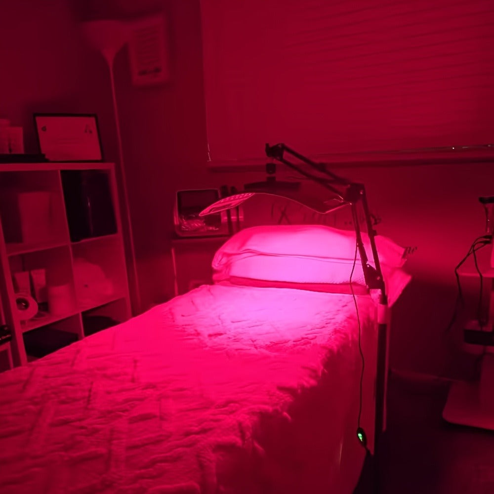 Red Light Therapy Lamp 660nm & 850nm Near Infrared Light Therapy Device with Stand LED Panel for Face Body Skin Rejuvenation Pain Relief Muscle Recovery - product image