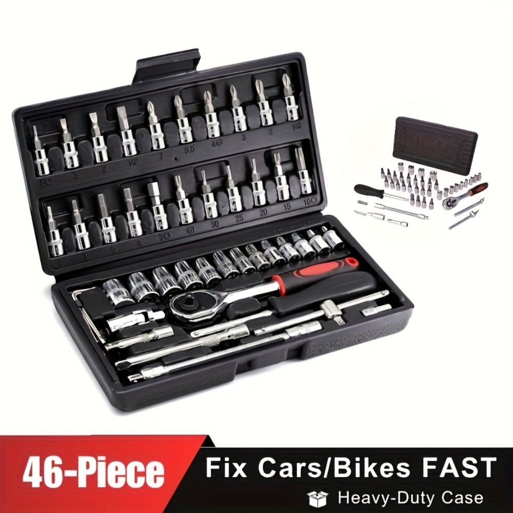Home Tool Kit Professional, 46-Piece Essential DIY Set, 53-Piece Advanced Home & Auto Repair Kit, or 1000-Piece Complete Toolbox in Storage Case for Home, Automotive & Workshop Use - product image 7
