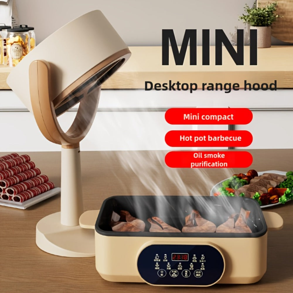 Portable USB Range Hood Handheld Exhaust Fan – Compact Smoke Absorber with 2 Filter Screens for BBQ, Hotpot, Desktop & Travel, Rechargeable Cordless - product image 9