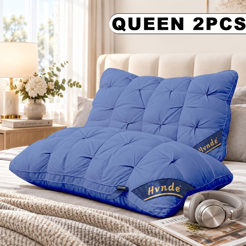 2 Luxury Hotel-quality Pillows, Queen/King Size, with High-resilience Plush Pillow Cores and Hypoallergenic Polyester Fabric, Soft and Comfortable - product image 13