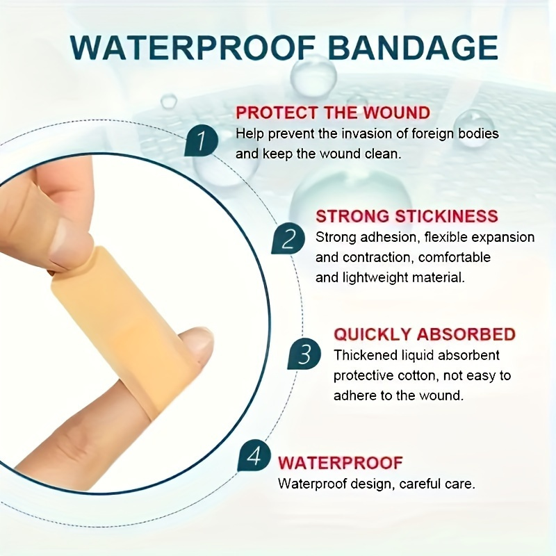 Adhesive Bandages 360pcs | Flexible Fabric Fingertip & Knuckle Bandages Set, Breathable Cloth Elastic First Aid Bandages in 12 Assorted Sizes, Spot Wound Care - product image 7
