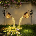 Solar Watering Can Lights 2pcs Garden Waterfall, IP65 Waterproof Hanging Solar String Lights with Ground Plug for Outdoor Lawn, Patio & Holiday Decor, Christmas Garden Gift - product image 11