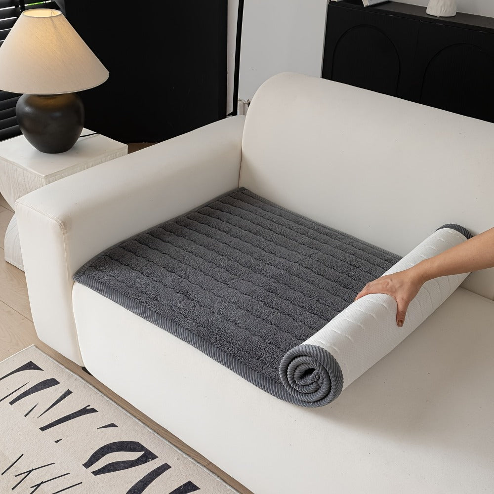 Plush Sofa Cover Bohemian Style Thickened Short Plush Non-Slip Machine Washable Pet Friendly Sofa Slipcover for Living Room Bedroom Office - Armrest Pad to 4 Seater - product image 26