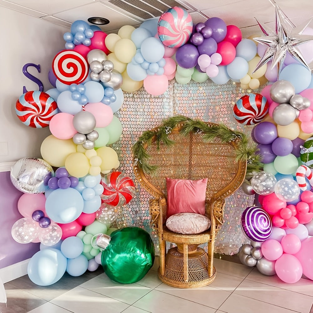 Pastel Balloon Set 370pcs – 10 & 5 Inch Macaron Latex Balloons with Wreath Kit for Birthday Party, Wedding, Graduation & Celebration Decorations - product image 4