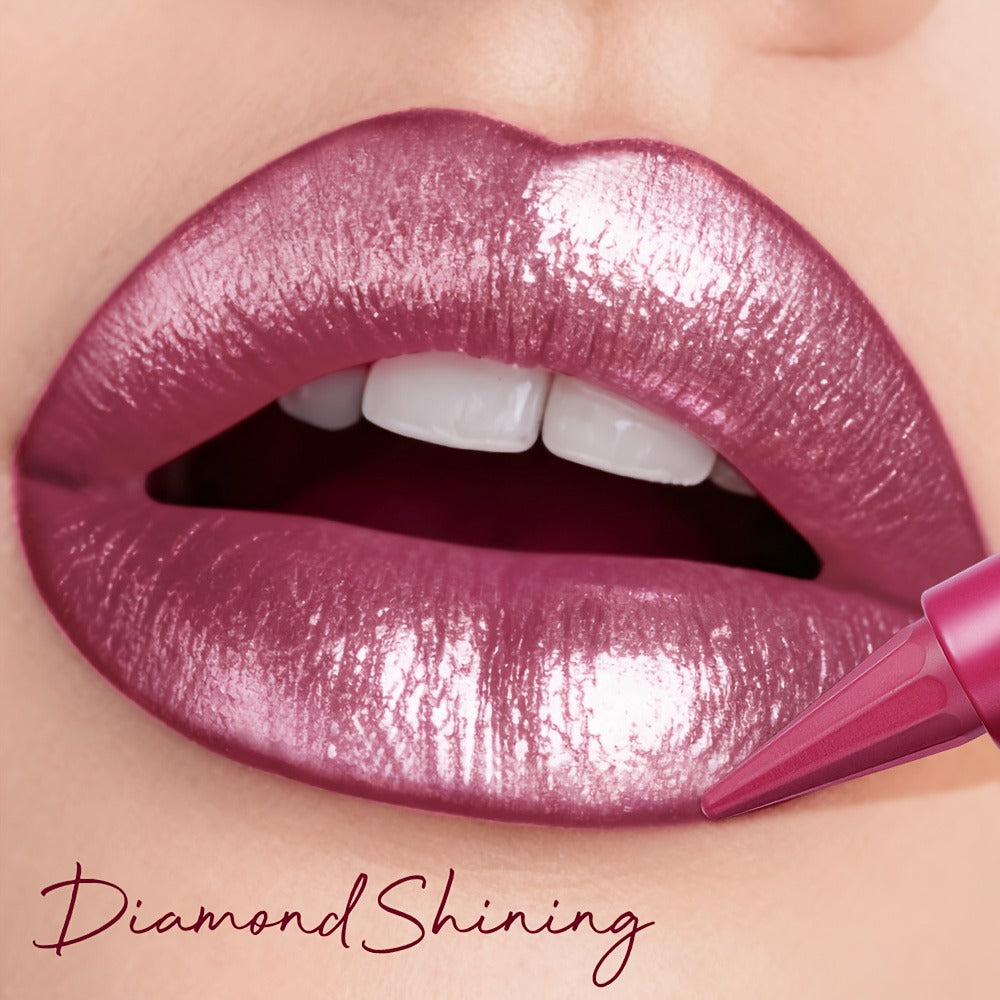 Lipstick Set 2pcs for Women — Highly Pigmented Waterproof Matte & Metallic Shimmer Lip Color Combo with Pointed-Tip Precision, Long-Lasting Full Coverage Beauty Gift - product image 7