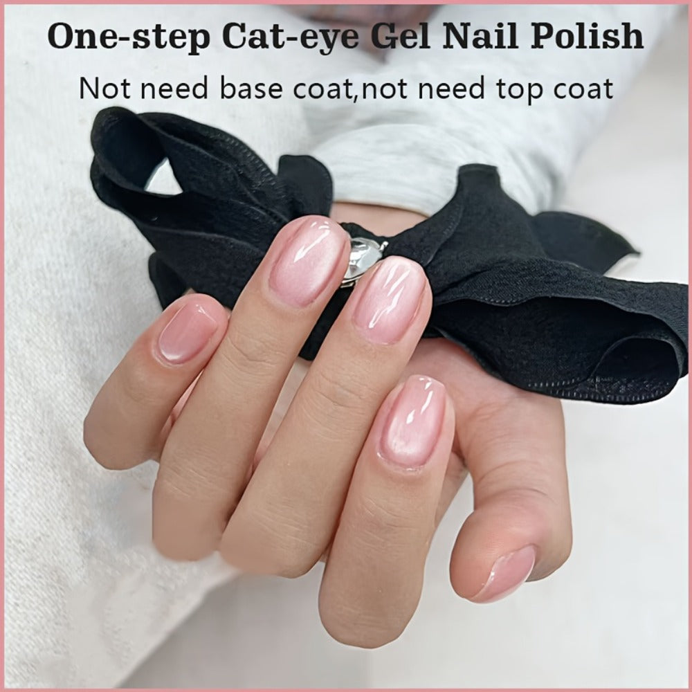 Magnetic Cat Eye Gel Nail Polish Pen 3-in-1 All-in-One Base Coat Color Top Coat - Ultra-Bright High-Saturation Polygel, Long-Lasting Chip-Resistant DIY Nail Art for Women, Salon &  - product image 9