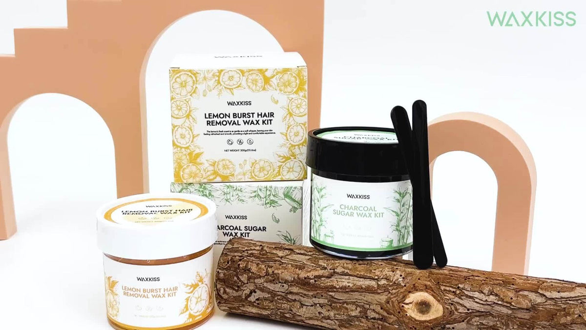 Sugar Wax Hair Removal Kit 300g - Gentle Soft Wax with Strips & Sticks for Body Hair Removal, Lemon or Activated Carbon Formula, Residue-Free At-Home Waxing for Women - product image 10