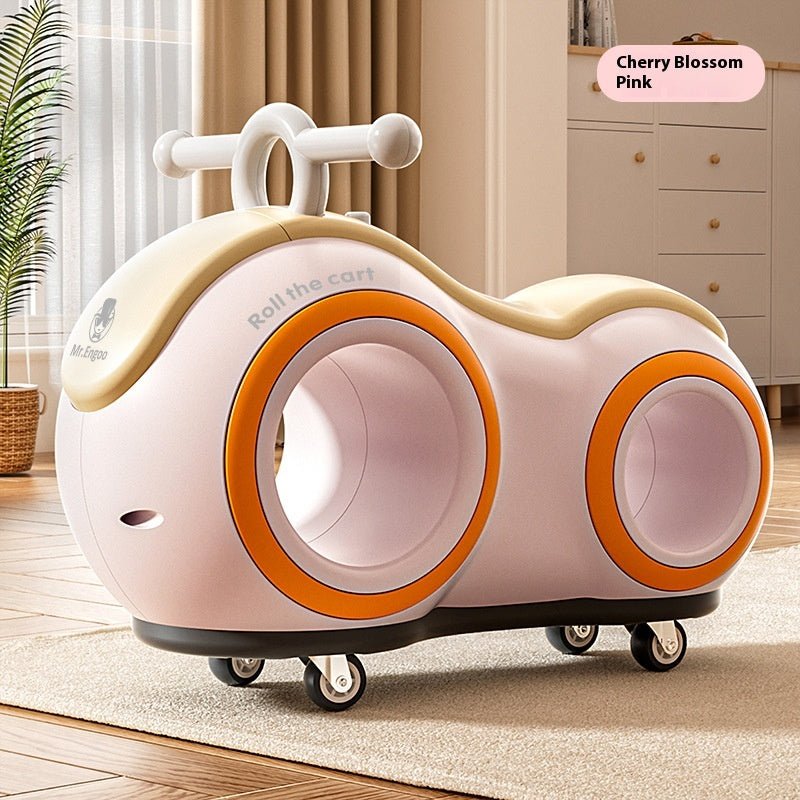 Anti-Tip Baby Walker with Music & Lights 4-Wheel Toddler Learning Walker 220 lb Widened Stable Base Indoor Outdoor Birthday Gift Boys Girls Ages 1+ Beige Pink Green Blue for Home Ambiance & Task Lighting
