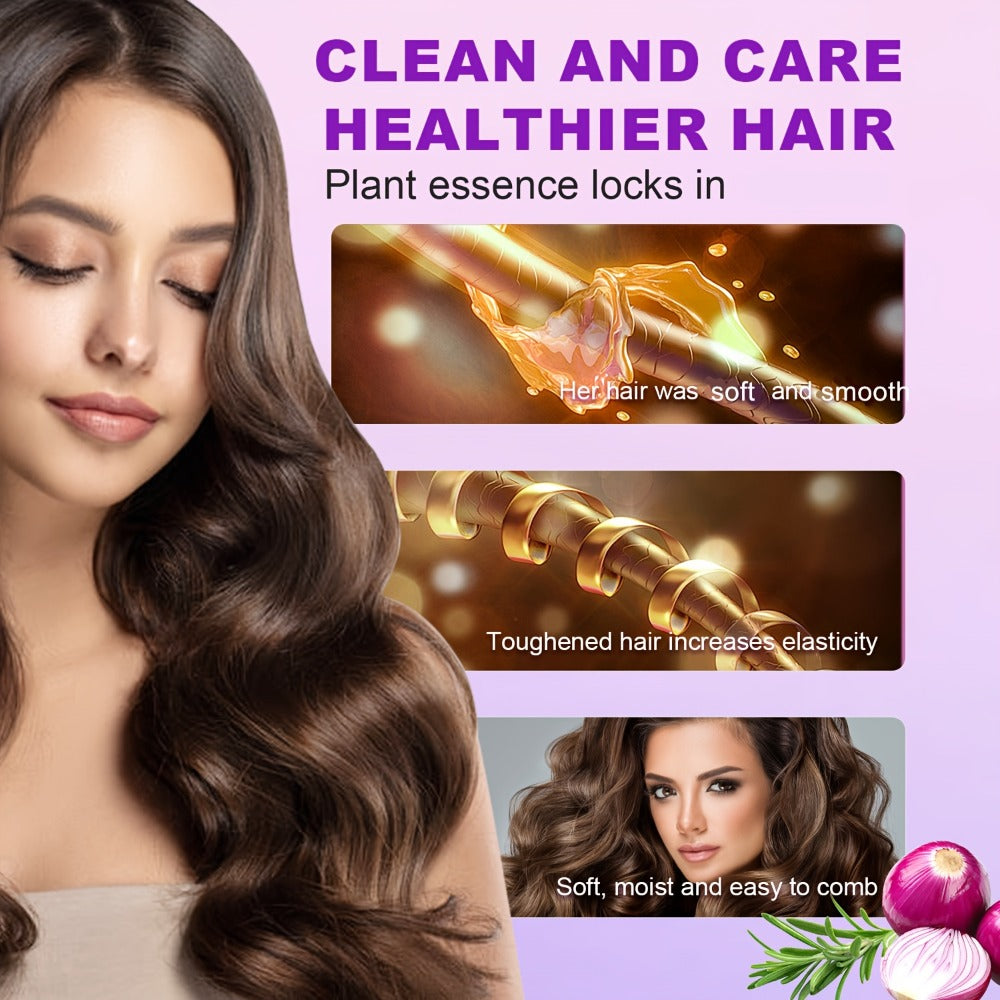 Onion Biotin Shampoo and Conditioner Set — Rosemary & Jojoba Oil, Anti-Dandruff, Strengthening & Nourishing for Dry Rough Damaged Hair, Promotes Hair Growth, Smoothing Formula, Men - product image 10