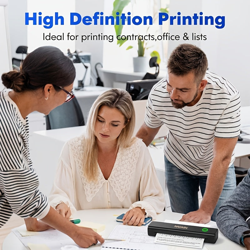 A4 Portable Inkless Thermal Printer With Paper Tray, Wireless Wireless Mobile Printer, Supports 8.5x11 Inch American Letter Paper/A4 Thermal Paper, Compatible - product image 9