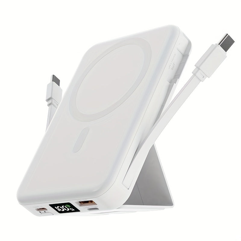 10000mAh Mobile Power, 22.W Magnetic Charging Treasure, Comes with Convenient Dual Cable, with LED Power Display, Stand Mobile Power, Can Charge 5 Devices At The Same Time, Comes w - product image 3