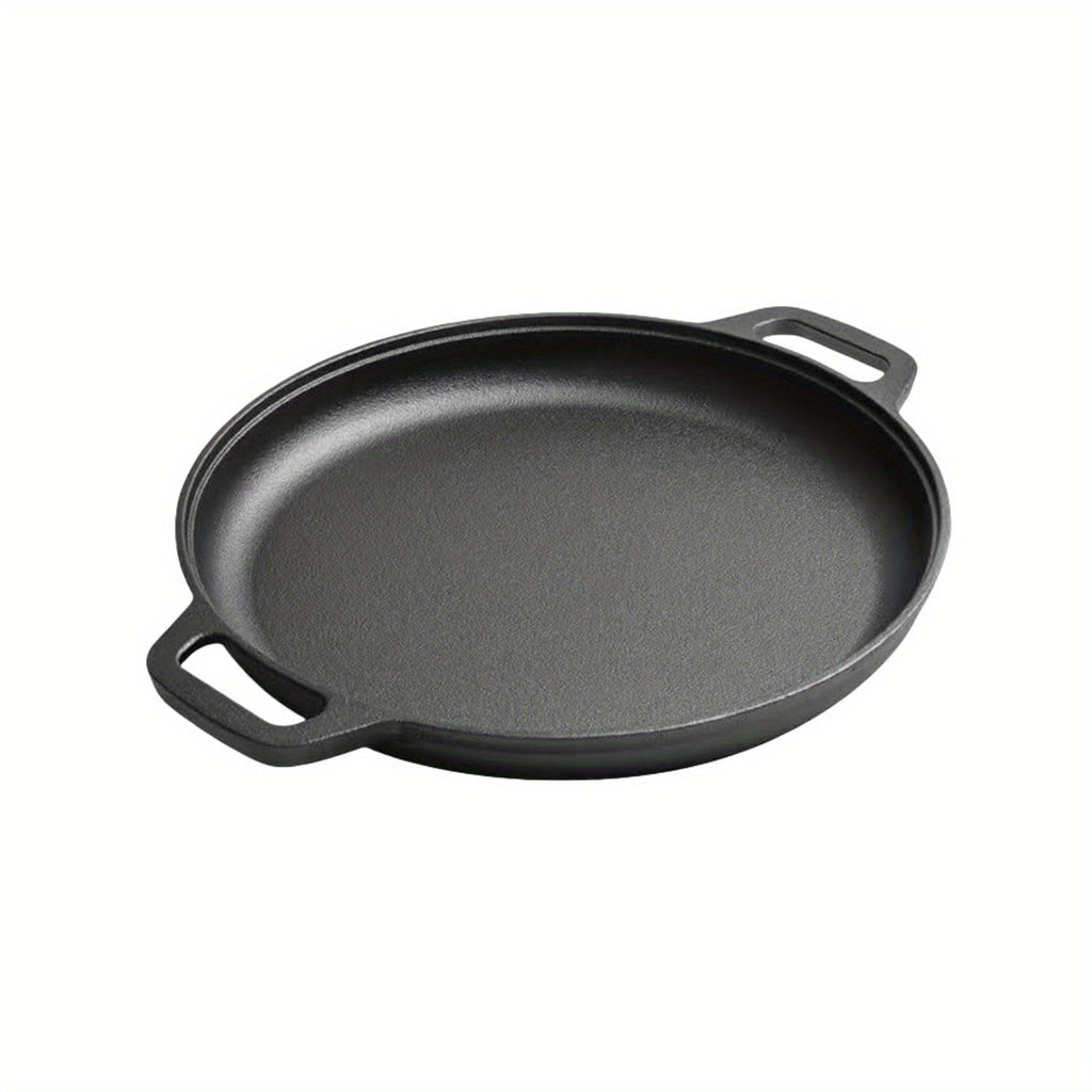 Pre-Seasoned Cast Iron Pan Set - Non-Stick Multifunctional Skillet for Pizza Home Kitchen Outdoor Cooking, Even Heating Compatible with All Stoves, 1/2/3 Piece Options - product image 20