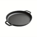 Pre-Seasoned Cast Iron Pan Set - Non-Stick Multifunctional Skillet for Pizza Home Kitchen Outdoor Cooking, Even Heating Compatible with All Stoves, 1/2/3 Piece Options - product image 20