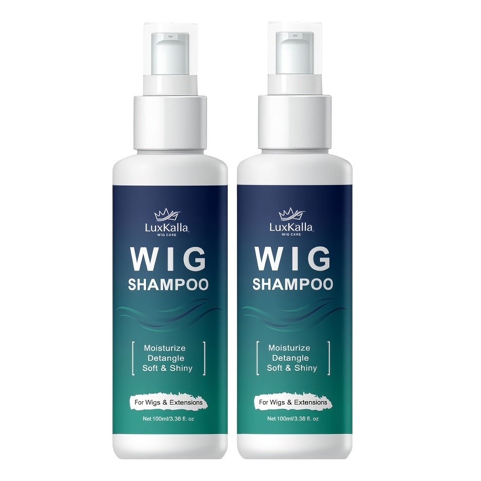 Synthetic Hair Shampoo 2-in-1 Deep Cleansing Revitalizing Moisturizing Detangling | Soak & Rinse Formula for Wigs Hair Extensions Braids | 2-Pack Value Set - product image 9